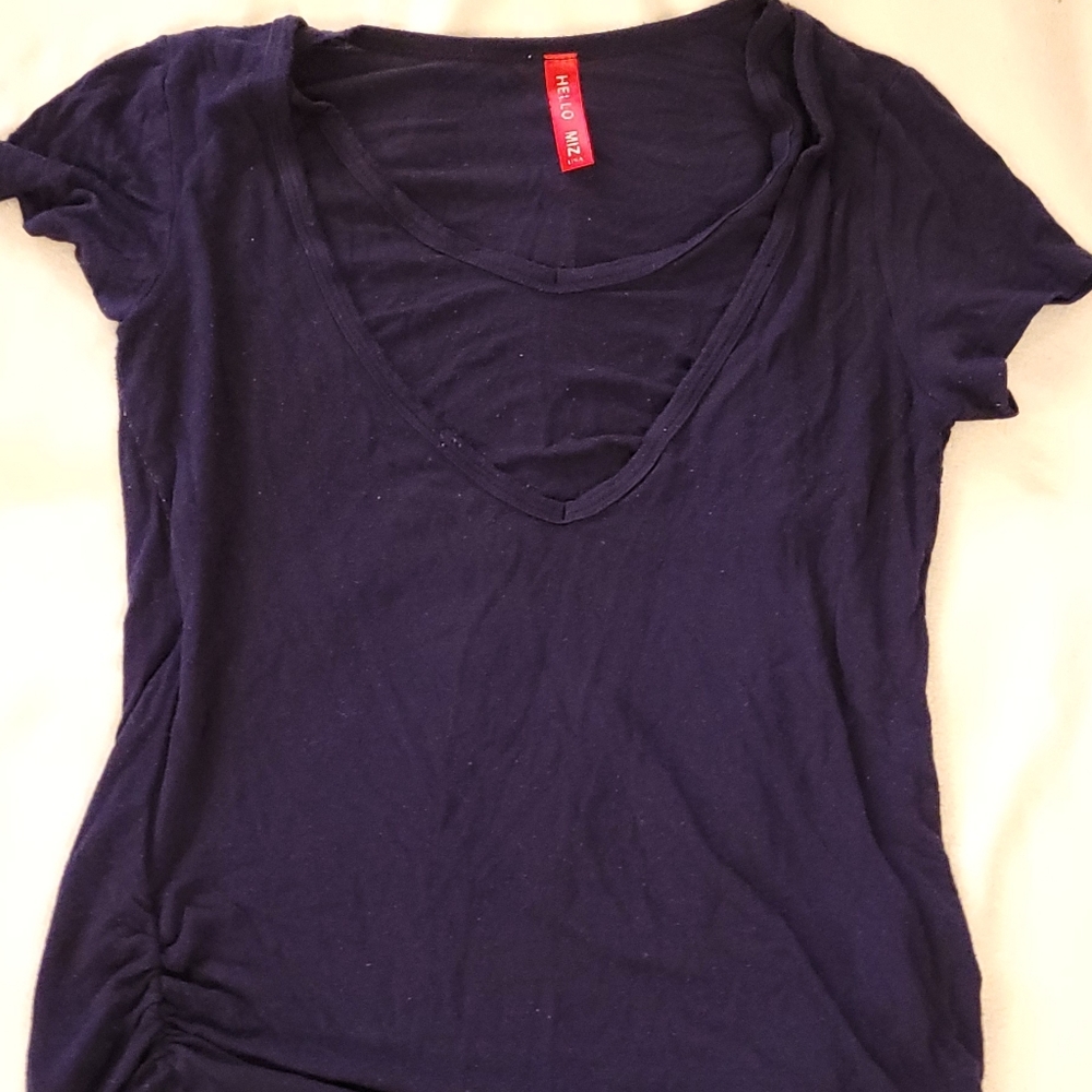 Dark blue maternity / nursing top